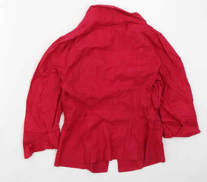 Marks & Spencer Womens Pink   Jacket  Size 10  Hook & Eye