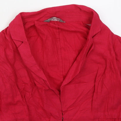 Marks & Spencer Womens Pink   Jacket  Size 10  Hook & Eye