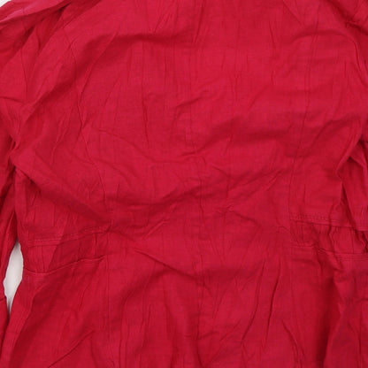 Marks & Spencer Womens Pink   Jacket  Size 10  Hook & Eye