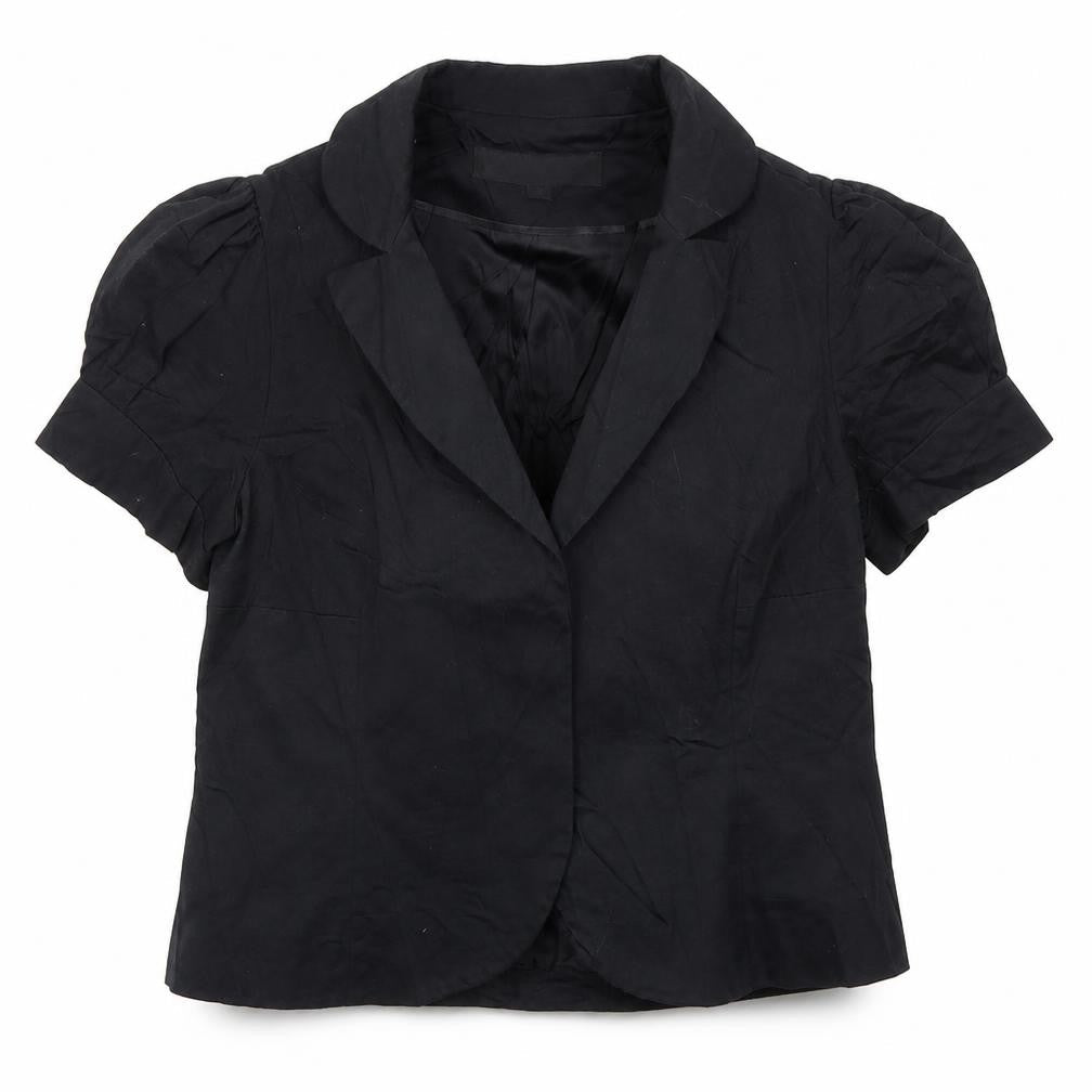 Warehouse Womens Black   Jacket  Size 12  Button