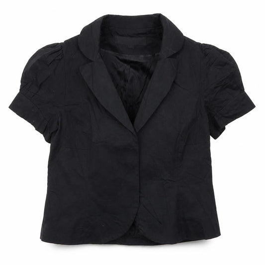 Warehouse Womens Black   Jacket  Size 12  Button