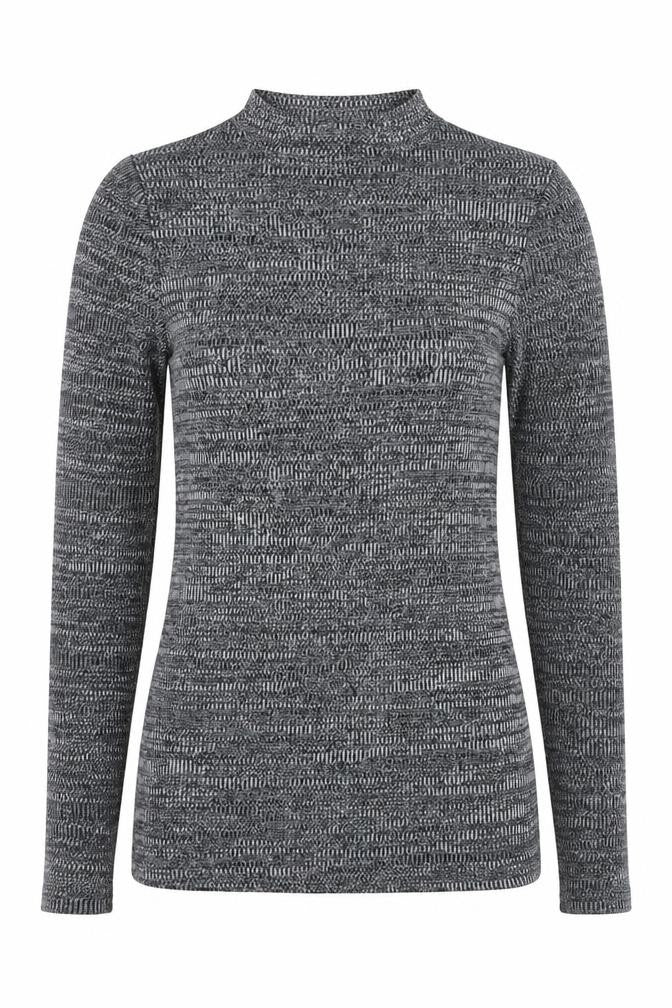 Primark Womens Grey Mock Neck  Viscose Pullover Jumper Size 10