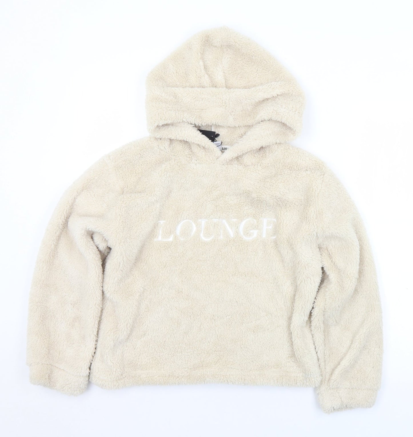 Apparel Womens Beige  Polyester Pullover Hoodie Size XS   - Lounge