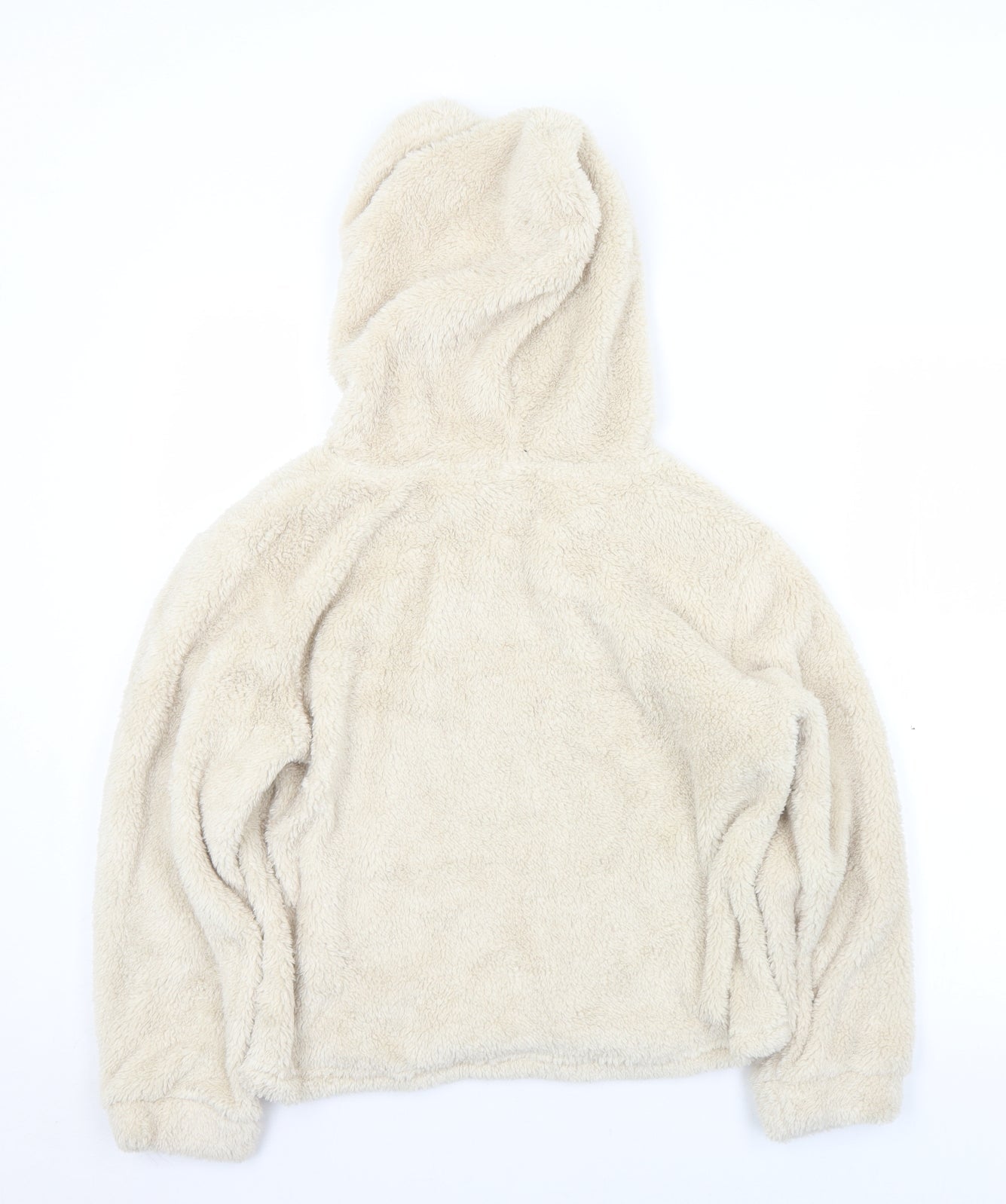 Apparel Womens Beige  Polyester Pullover Hoodie Size XS   - Lounge