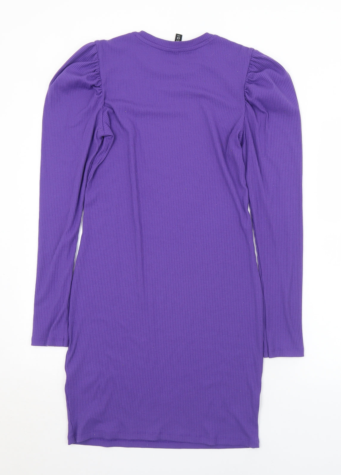 Divided Womens Purple Crew Neck  Polyester Pullover Jumper Size M