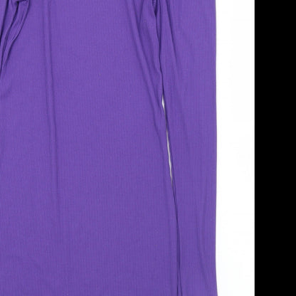 Preloved Divided Womens Purple Crew Neck  Polyester Pullover Jumper Size M - Label