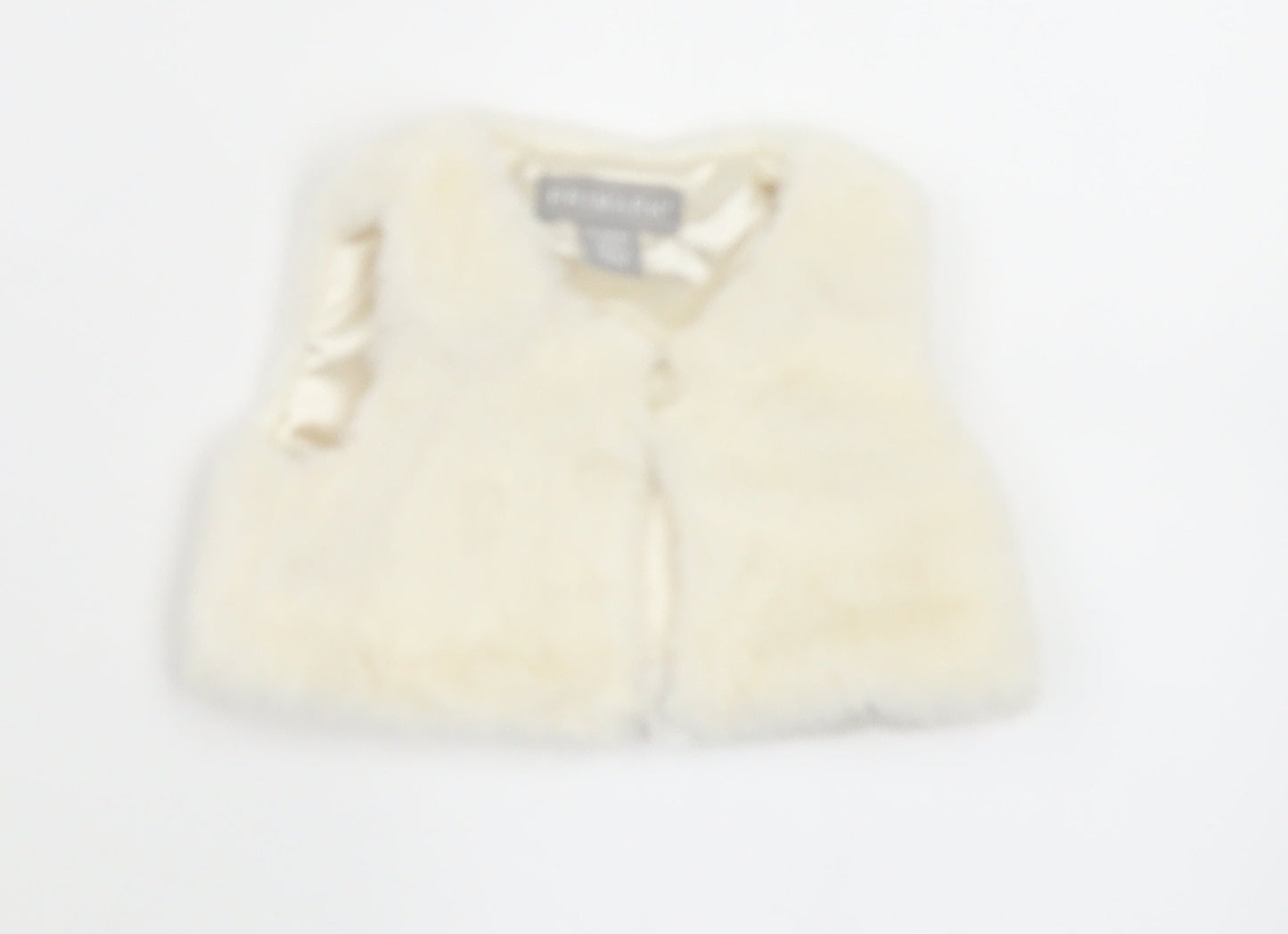 Primark Girls White  Polyester Cape Jumper Size 0-3 Months  Button