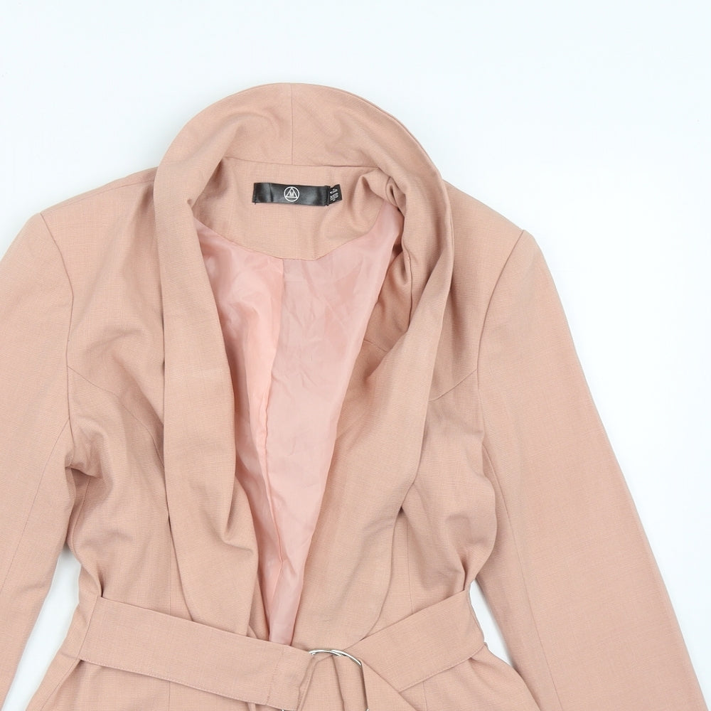 Missguided Womens Pink   Jacket  Size 4  Tie