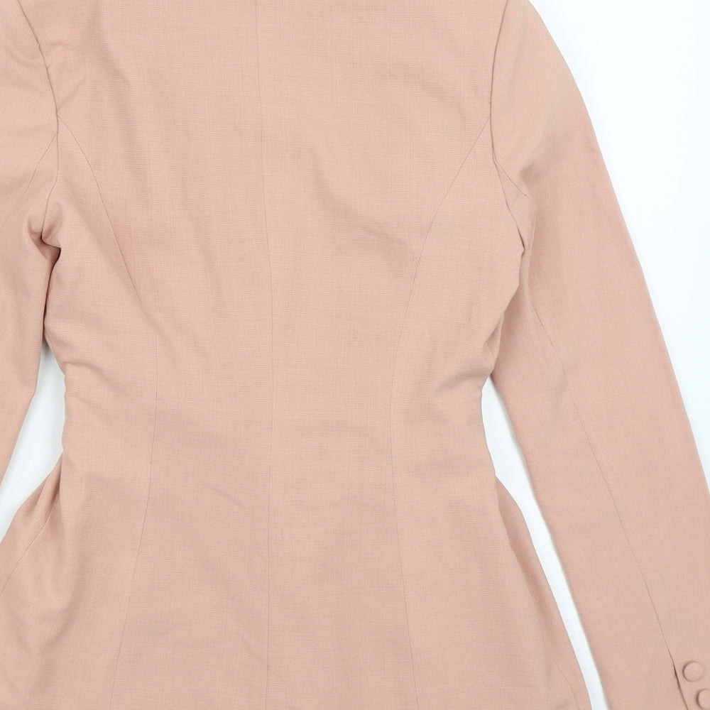 Missguided Womens Pink   Jacket  Size 4  Tie