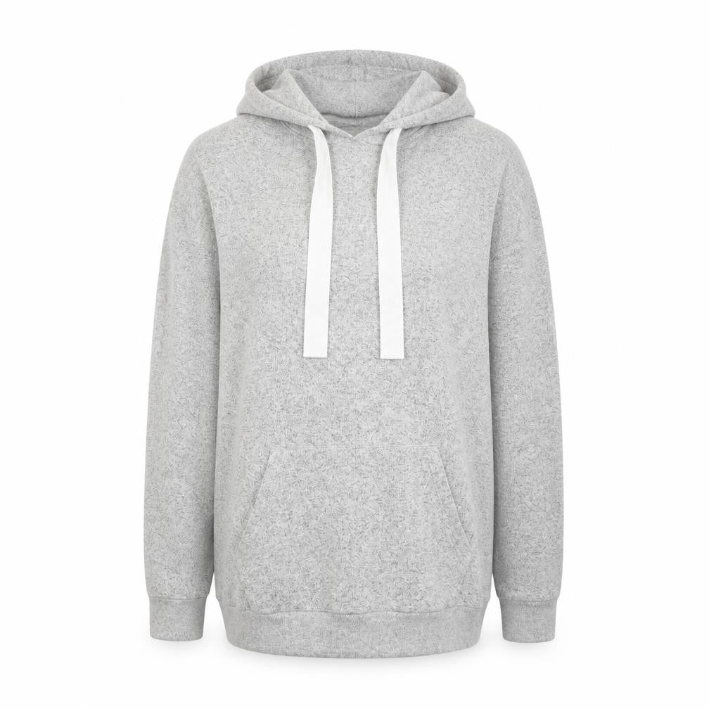 Matalan Womens Grey  Viscose Blend Pullover Hoodie Size M  Drawstring