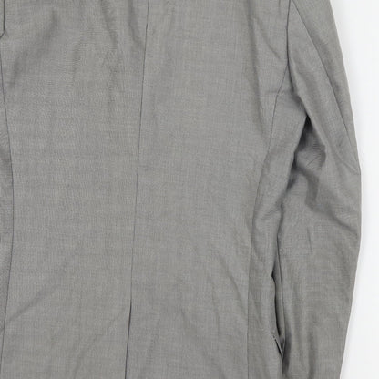 F&F Mens Grey  Polyester Jacket Suit Jacket Size M
