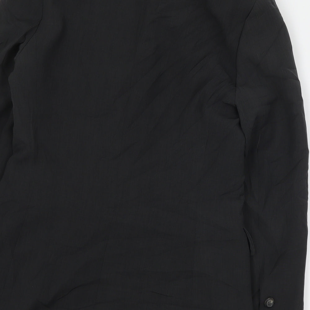 Histoire de Plaire Womens Black  Polyester Jacket Suit Jacket Size M