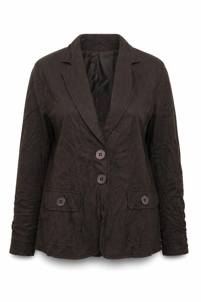 Wallis Womens Brown   Jacket Blazer Size 14  Button