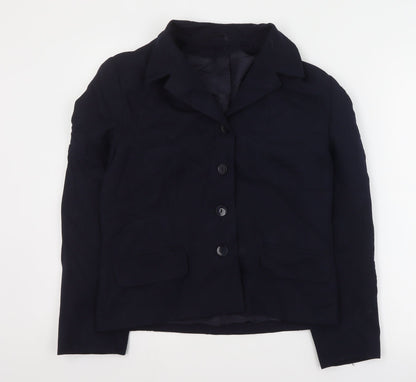 Classics Womens Blue   Jacket Blazer Size 12  Button