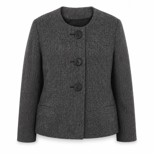 M&Co Womens Grey   Jacket Coat Size 16  Button