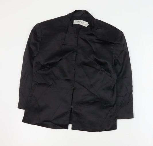 InWear Womens Black   Jacket  Size 10  Hook & Eye