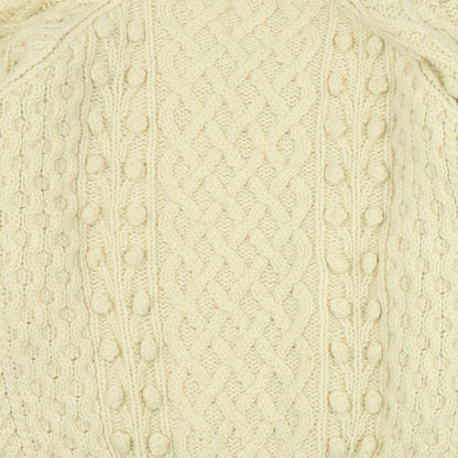 Preloved Loving Youth Womens Beige Round Neck  Acrylic Pullover Jumper Size S - Label
