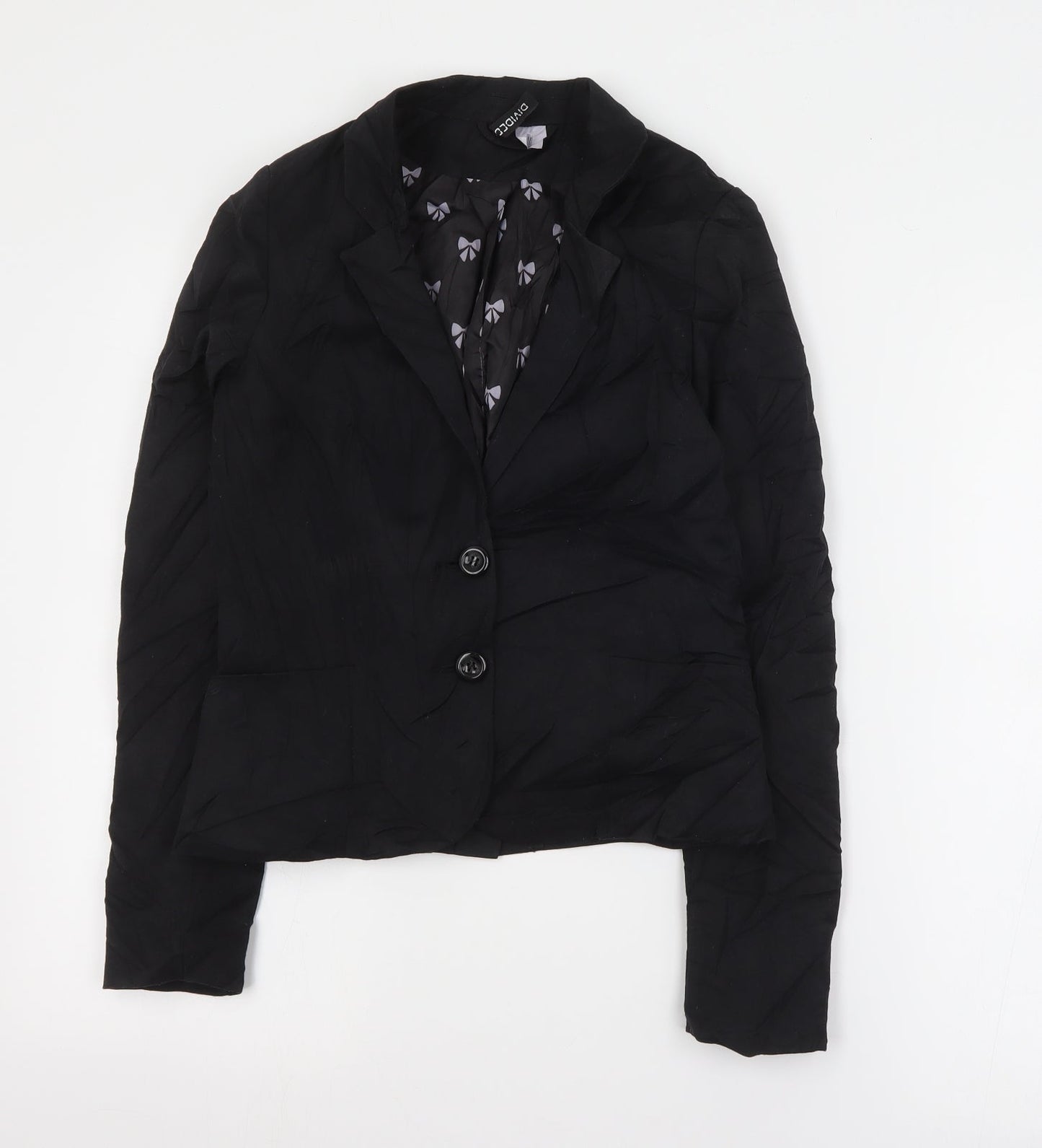 H&M Womens Black   Jacket Blazer Size 8  Button