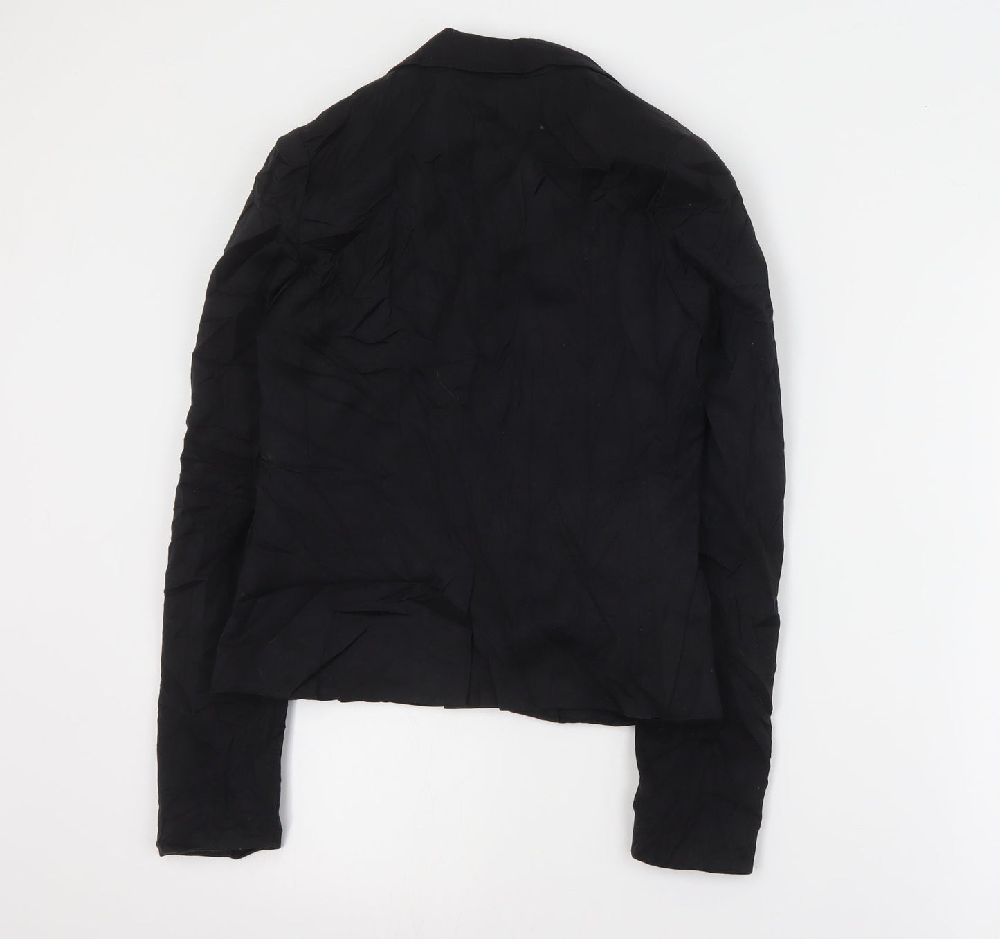 H&M Womens Black   Jacket Blazer Size 8  Button