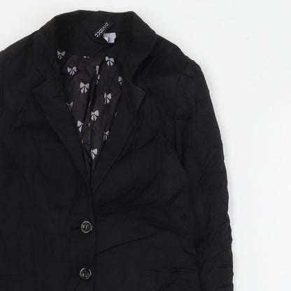 H&M Womens Black   Jacket Blazer Size 8  Button