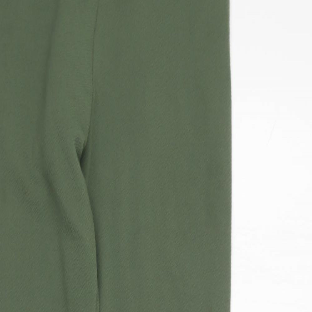 PRETTYLITTLETHING Womens Green  Polyester Jegging Trousers Size 10 L27 in Regular