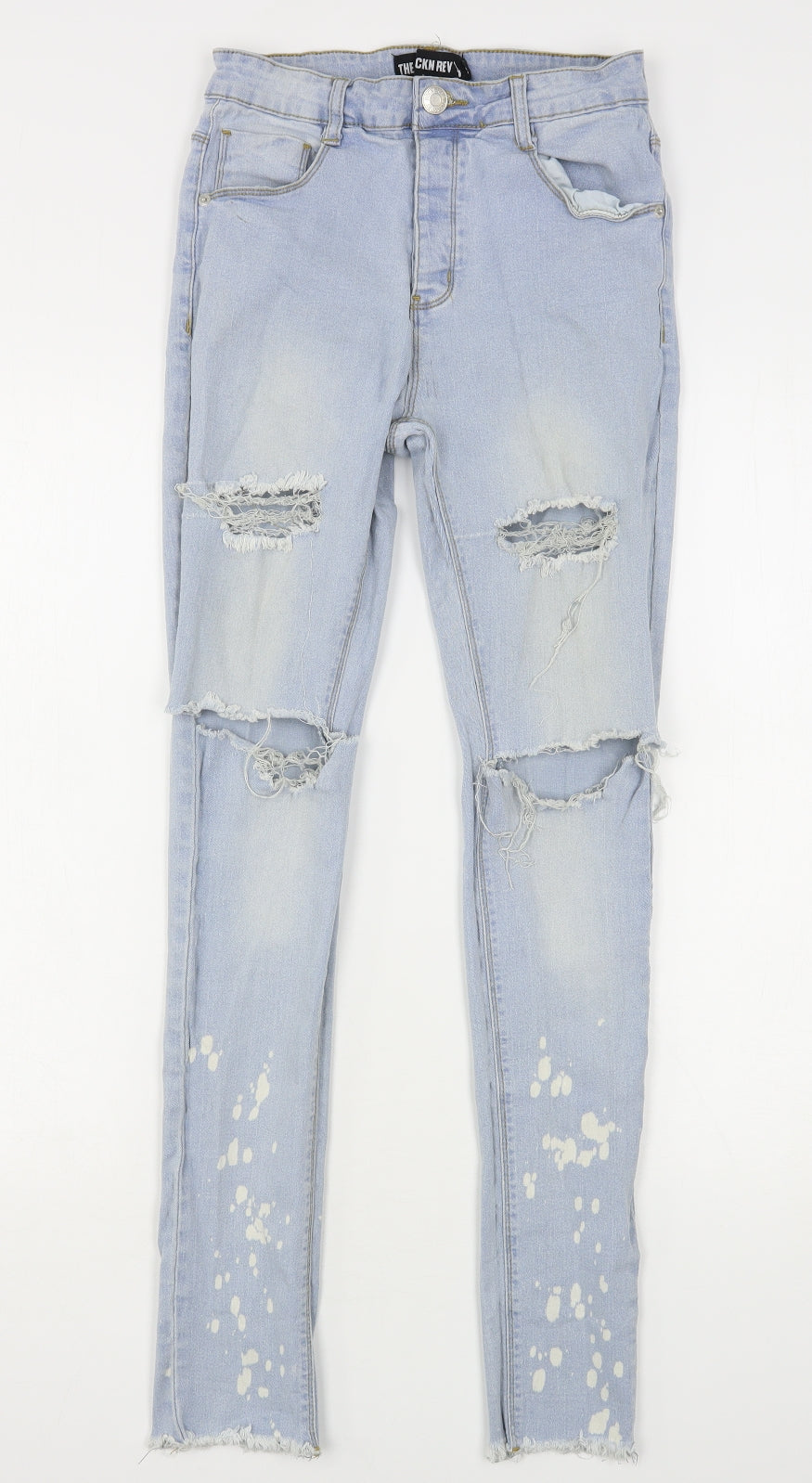 The Rockn Rev Womens Blue  Cotton Skinny Jeans Size 6 L29 in Regular