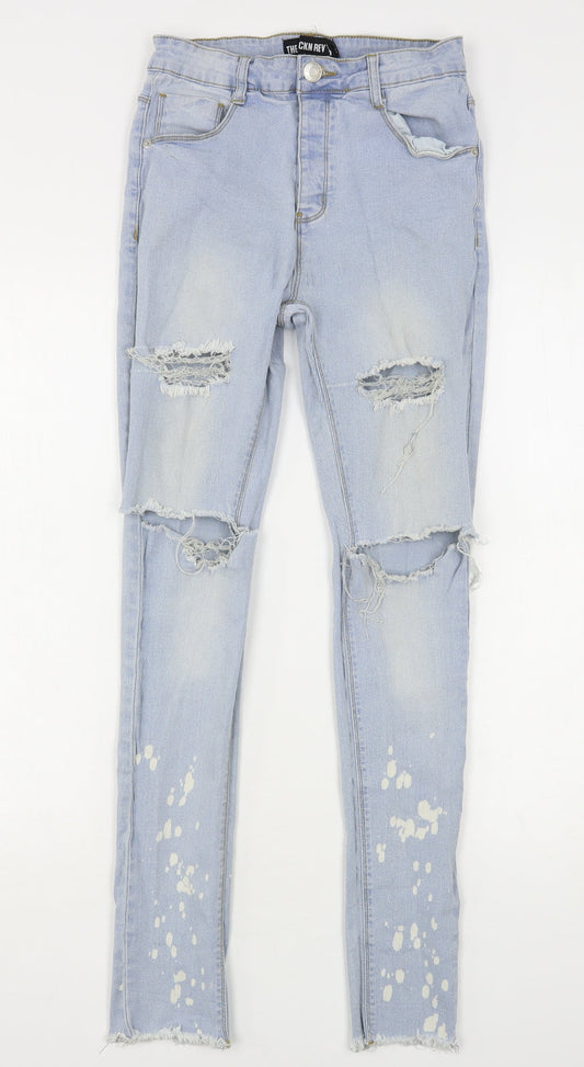 The Rockn Rev Womens Blue  Cotton Skinny Jeans Size 6 L29 in Regular