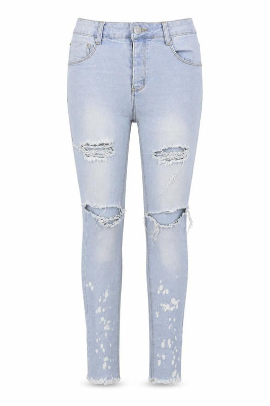 The Rockn Rev Womens Blue  Cotton Skinny Jeans Size 6 L29 in Regular