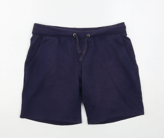 F&F Boys Blue  Cotton Sweat Shorts Size S L9 in Regular