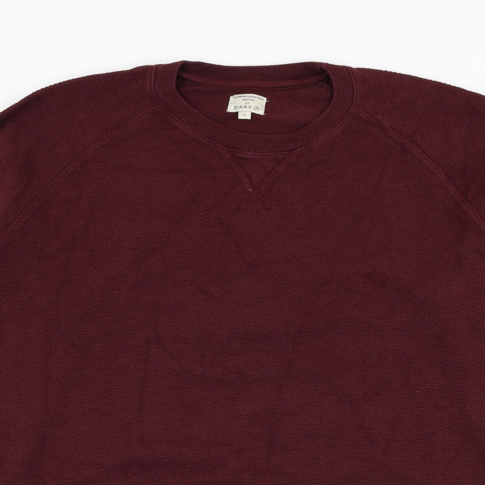 Matalan Mens Red  Cotton Pullover Sweatshirt Size L