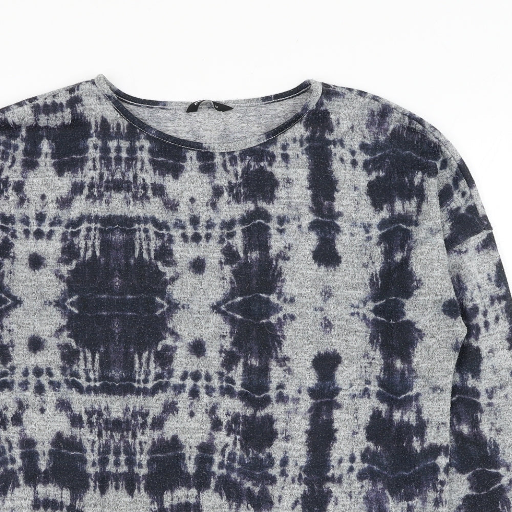 Roman Womens Grey Round Neck  Polyester Pullover Jumper Size 12