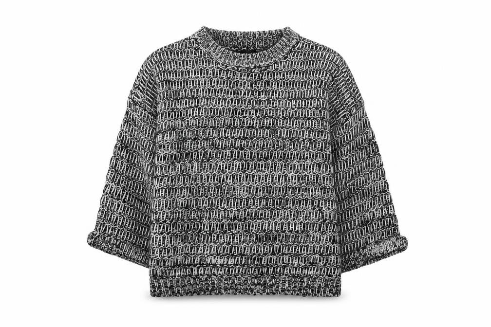 Topshop Womens Grey Round Neck  Acrylic Pullover Jumper Size 4