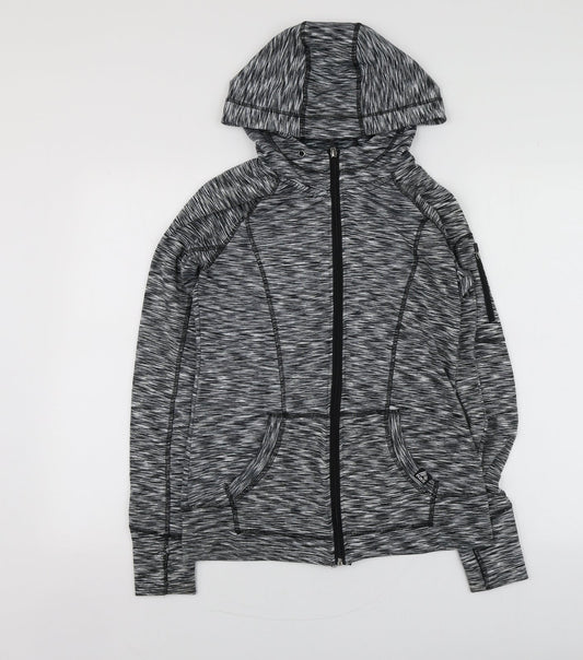 RBX Womens Grey  Polyester Full Zip Hoodie Size S