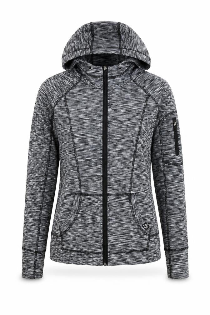 RBX Womens Grey  Polyester Full Zip Hoodie Size S