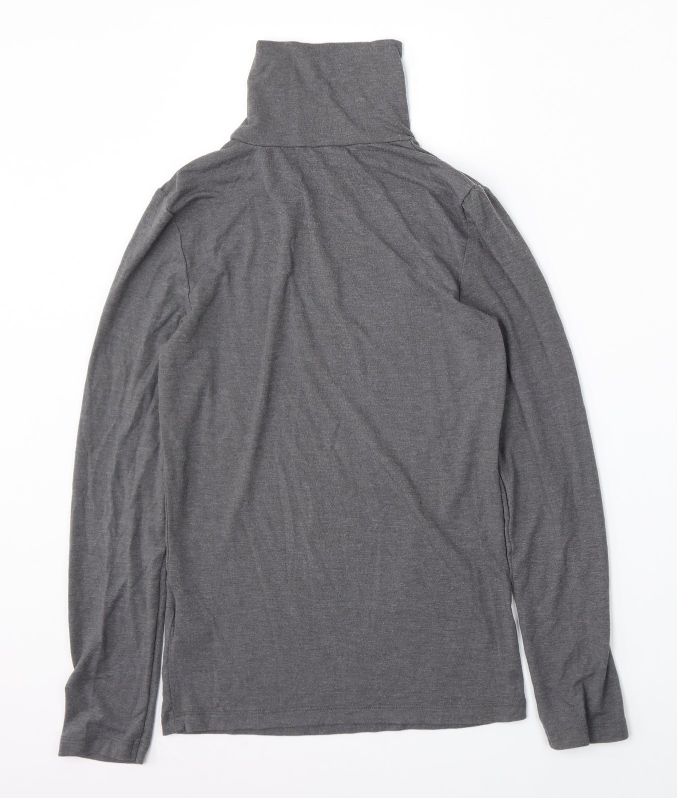 Redherring Womens Grey Mock Neck  Polyester Pullover Jumper Size 10