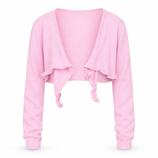 CQ Girls Pink V-Neck  Cotton Cardigan Jumper Size 10-11 Years