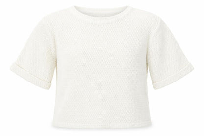 915 Generation Girls White Round Neck  Polyester Pullover Jumper Size 12-13 Years