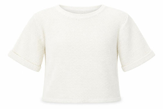 915 Generation Girls White Round Neck  Polyester Pullover Jumper Size 12-13 Years
