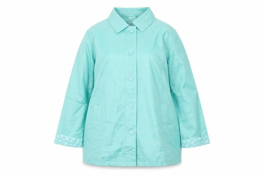 Anne De Lancay Womens Blue   Jacket  Size L