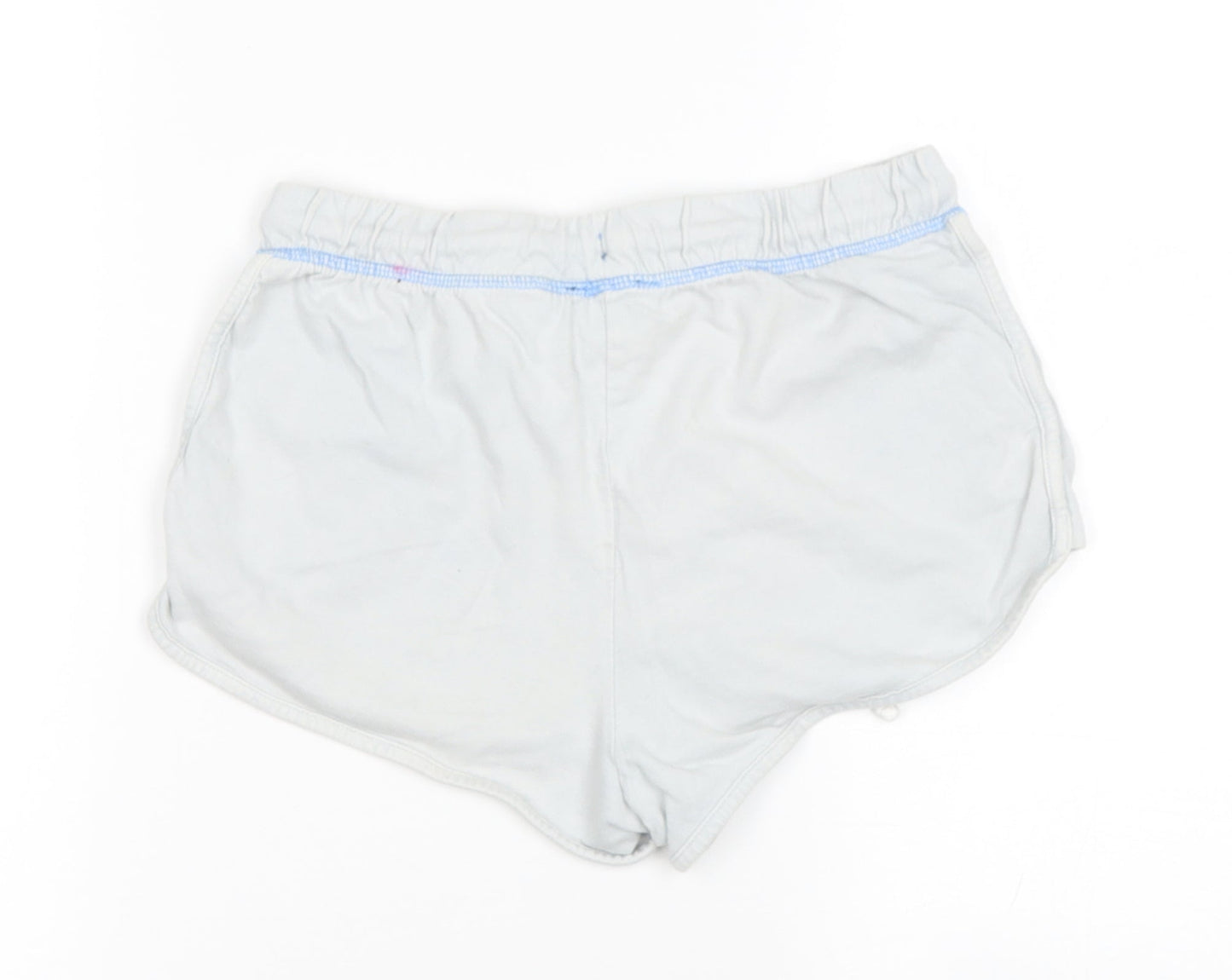 Topshop Womens Blue  Cotton Hot Pants Shorts Size 6  Regular
