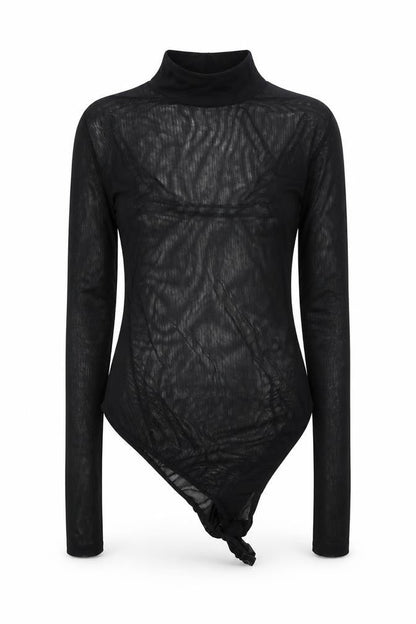 Boohoo Womens Black  Polyester Blend Basic Blouse Size 4 Halter