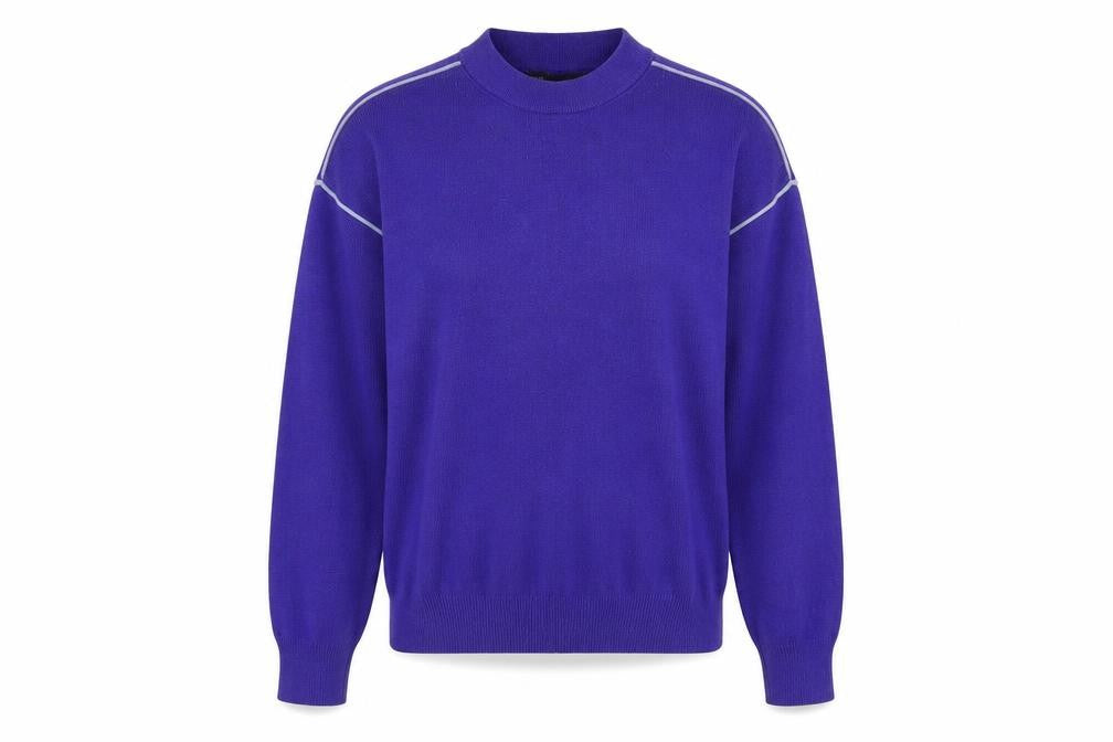 Marks & Spencer Womens Purple Mock Neck  Viscose Pullover Jumper Size S