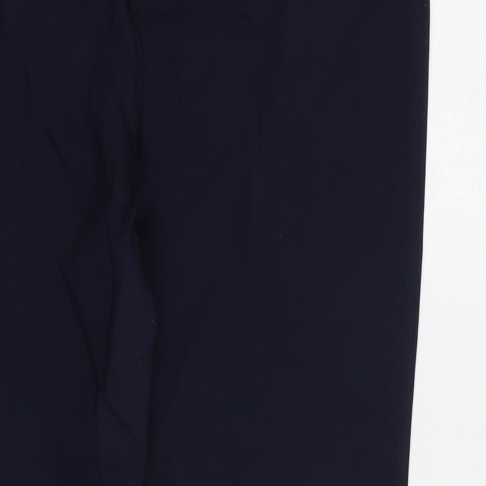 Papaya Womens Blue  Cotton Dress Pants Trousers Size 12 L27 in Regular Hook & Eye