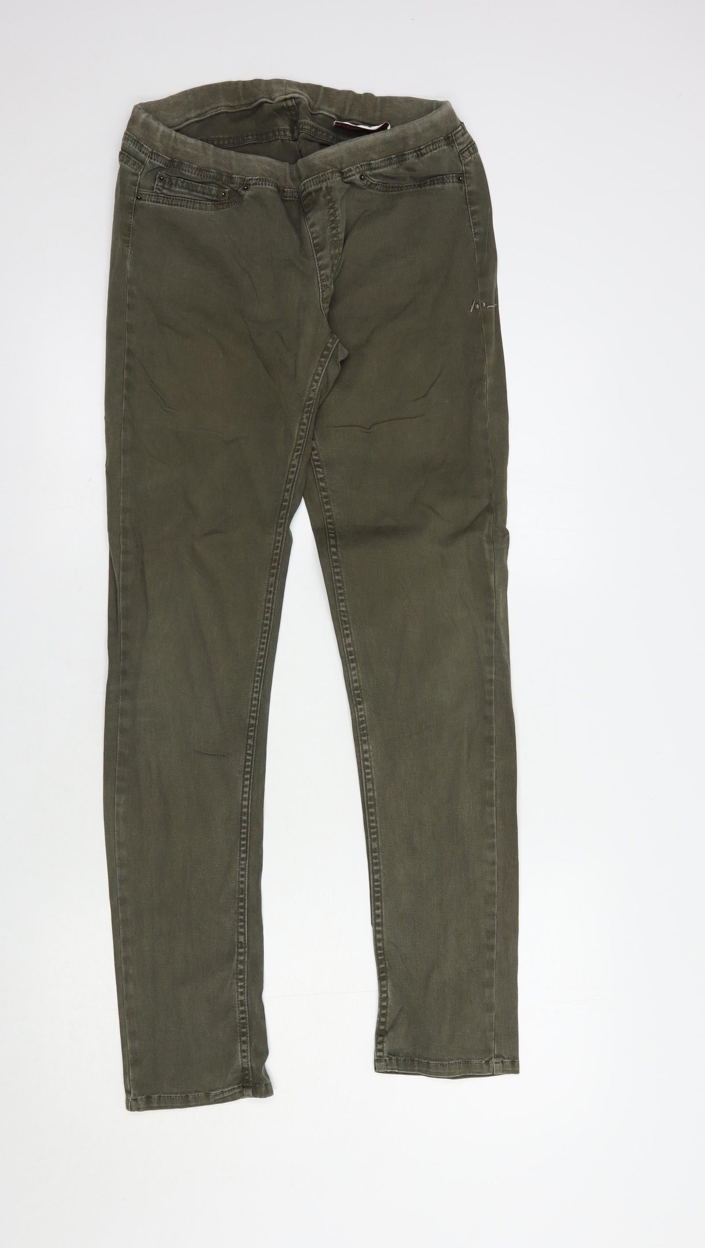 E-last-fit Womens Green  Cotton Jegging Jeans Size 8 L32 in Regular