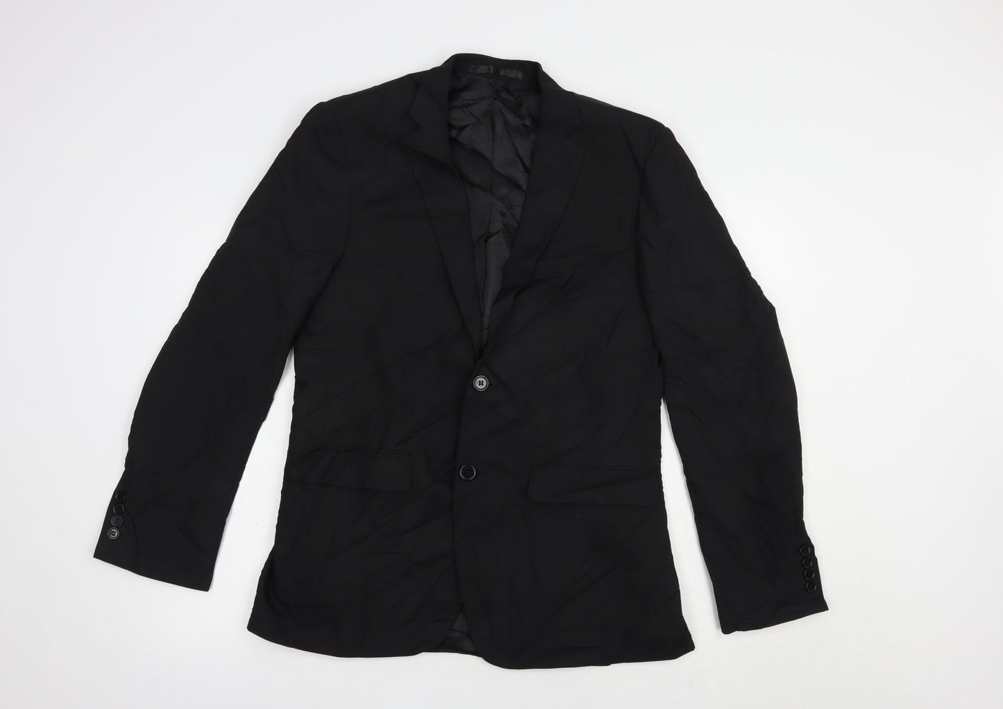 Cedarwood State Mens Black   Jacket Blazer Size 38  Button