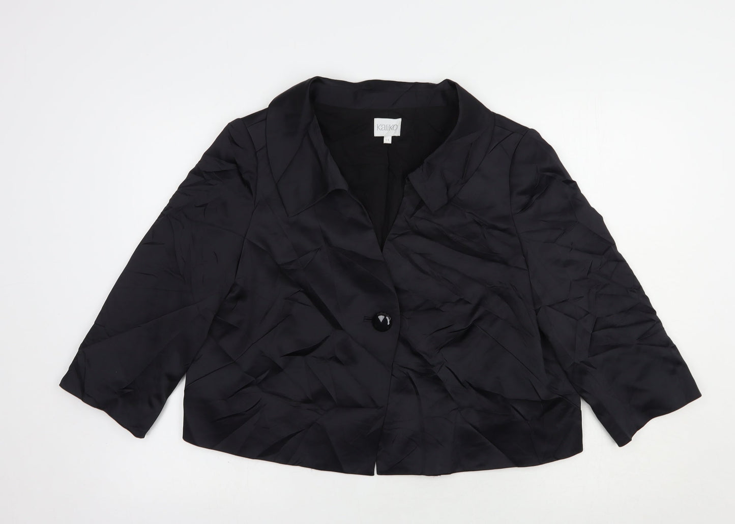 Kaliko Womens Beige   Jacket Blazer Size 14  Button