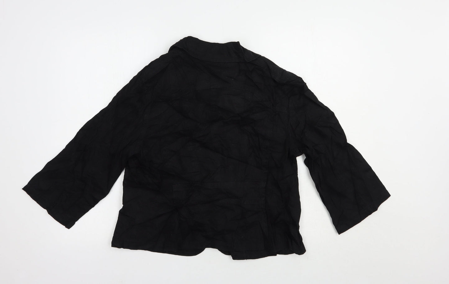 Wallis Womens Black   Jacket Blazer Size 16  Button