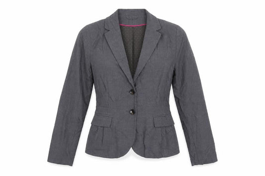 H&M Womens Grey   Jacket Blazer Size 8  Button