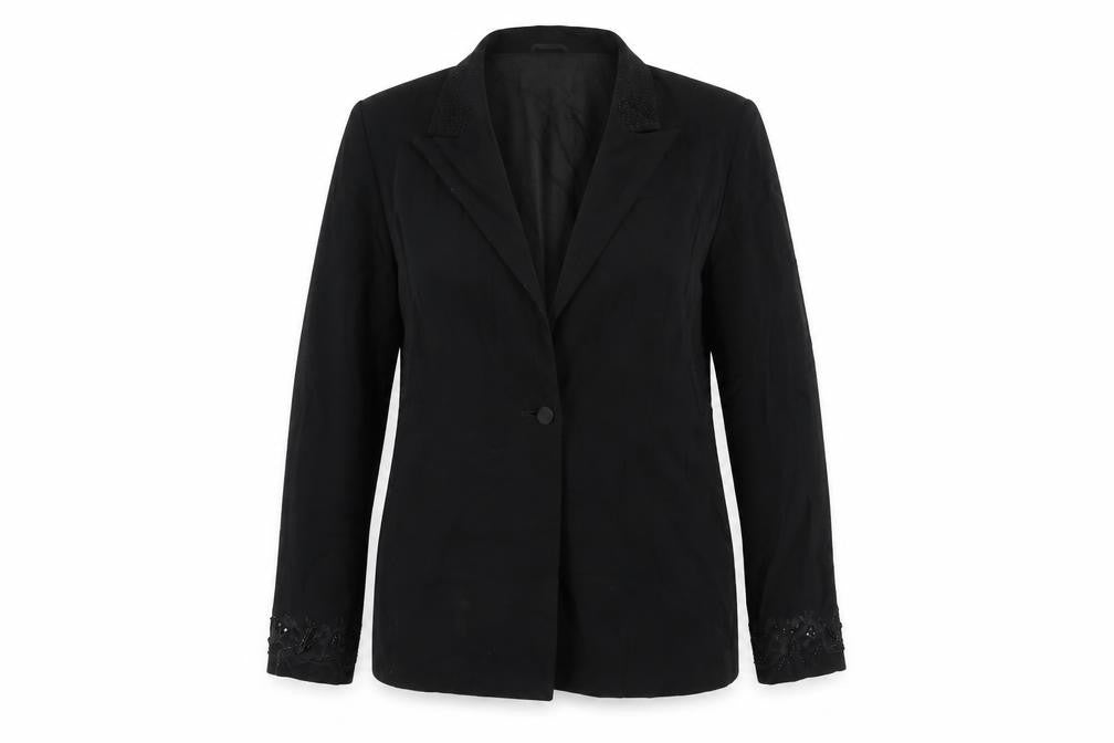 Mosaic Womens Black   Jacket Blazer Size 16  Button