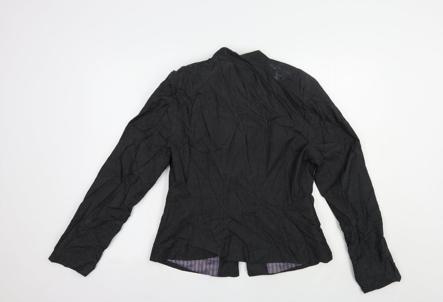 NEXT Womens Grey   Jacket Blazer Size 12  Hook & Eye